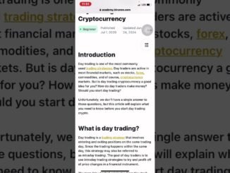 BEGINNERS GUIDE TO DAY TRADING CRYPTO CURRENCIES.