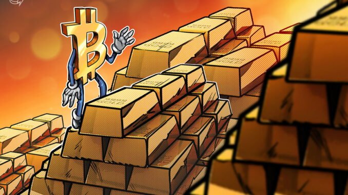 Bitcoin-to-gold ratio breaks 12-year support as gold price hits a record $3K