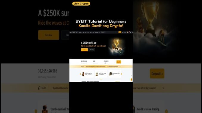 BYBIT Tutorial for Beginners  Kumita Gamit ang Crypto!