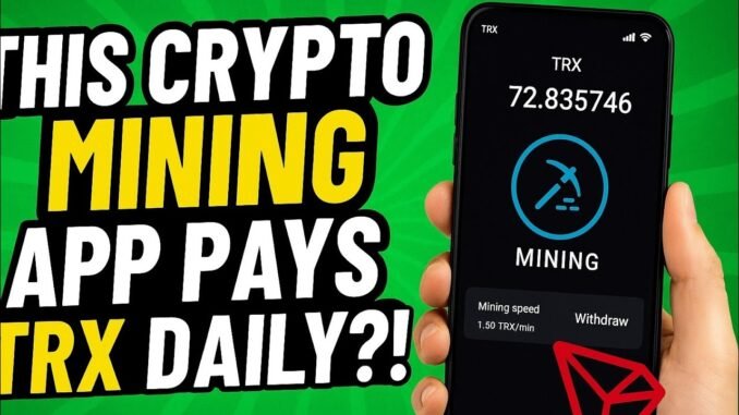 This Crypto Mining App Pays TRX DAILY?! | Earn Free TRON from Your Phone!