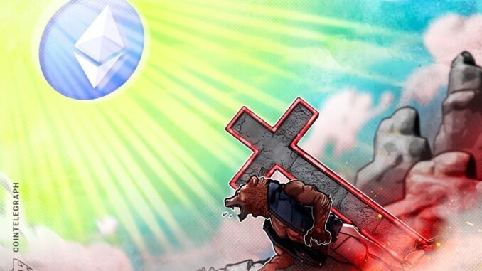 Ethereum ‘Death Cross’ Flashes For The First Time Since 2022 ETH Price Sell-off