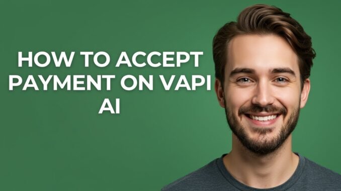 How to Accept Payment on Vapi Ai - GUIDE!