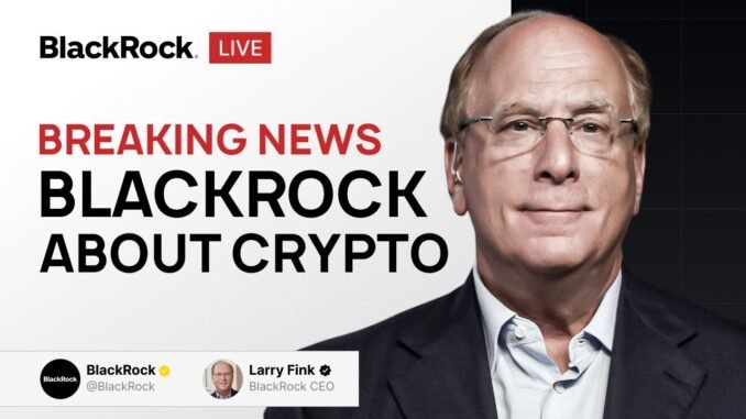LIVE: BlackRock CEO Larry Fink Breaks Silence on Bitcoin!