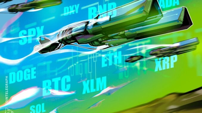 Price Prediction for SPX, DXY, BTC, ETH, XRP, BNB, SOL, DOGE, ADA, XLM