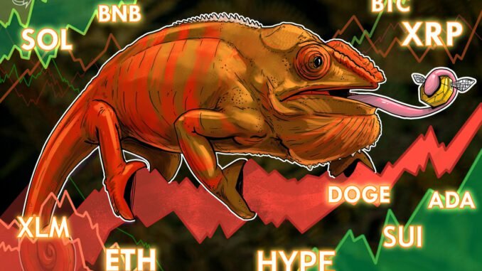 Price Predictions for BTC, ETH, XRP, BNB, SOL, DOGE, ADA, HYPE, XLM, SUI