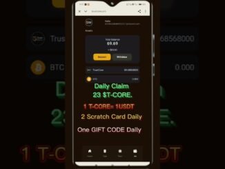 Today GIFT CODE in Trust CORE MINING APP! Best Crypto Airdrop APP for Android!