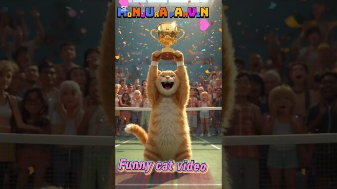 Funny cat video #cat #cartoon #superhero #funny #cute #meow #shortvideo #news #ai