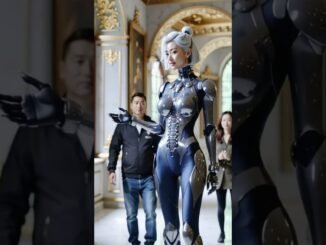 AI Humanoid Robot Guides Students Through a New York Art Museum #AIrobot #newyorkgiants