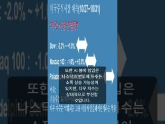 (AI news)(10/27~10/31) 미국주식시장 예측.