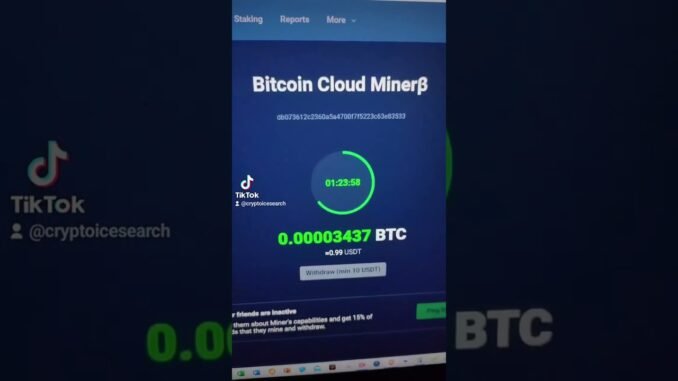 CLOUD MİNİNG Crypto İce⁄DRAG BOSTER #mining #phone 1920p 30fps H264 128kbit AAC