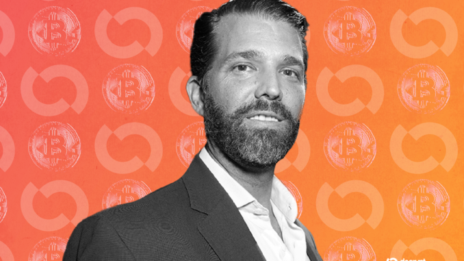Donald Trump Jr. Calls Media Treatment a 'Disaster', Likens Deplatforming to Crypto Debanking