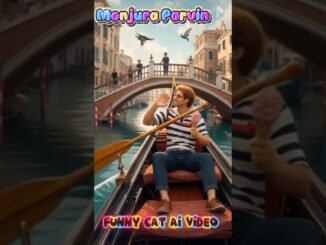 Funny cat ai video #cat #cartoon #animals #superhero #funny #cute #ai #news #shorts