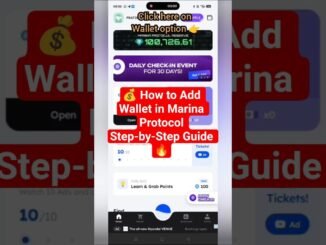 💰 How to Add Wallet in Marina Protocol | Step-by-Step Guide🔥#MarinaProtocol #crypto #free #binance