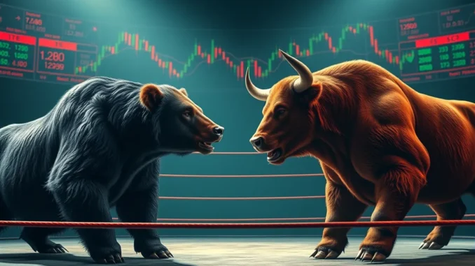 AI generated image of bulls and bears