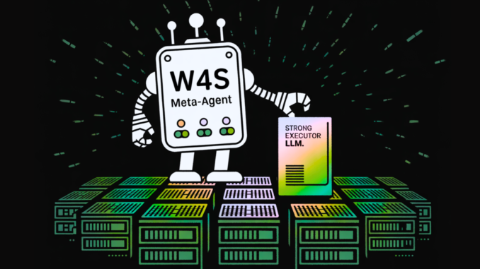 Weak-for-Strong (W4S): A Novel Reinforcement Learning Algorithm that Trains a weak Meta Agent to Design Agentic Workflows with Stronger LLMs
