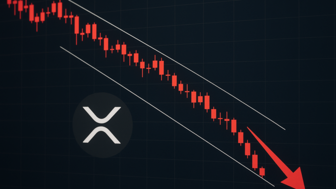 XRP weakens with bearish channel signalling further decline