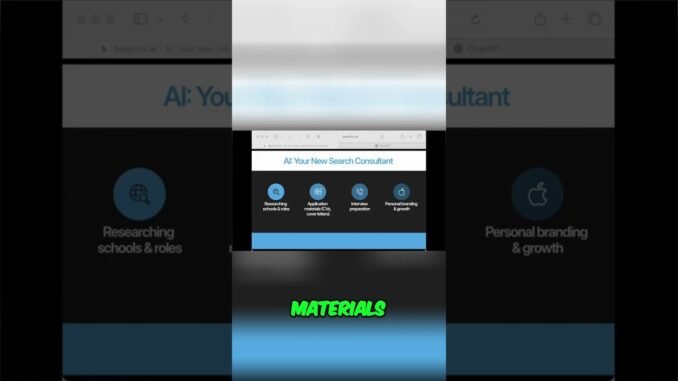 AI Job Search: Your Ultimate Consultant Guide! #shorts