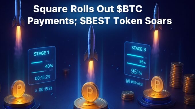 Square Activates $BTC Payments for 4M Merchants — $BEST Token Gains Traction.