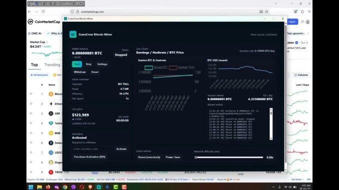 Professional Crypto Mining Simulator   Windows Desktop App Development