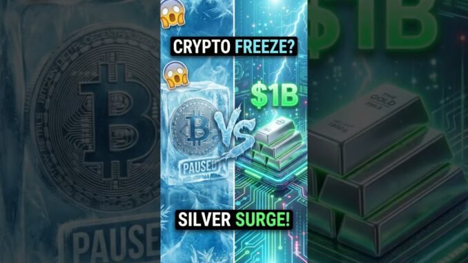 Bitcoin FROZEN While Silver Hits $1B on Crypto Platform (Here's Why) #cryptocurrency #btc #crypto