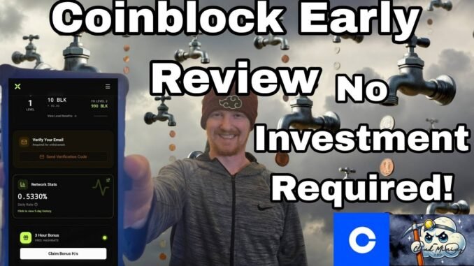 Coinblock Early Review - Free Crypto Faucet + Withdrawal Tutorial