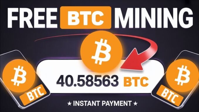 Free Bitcoin Mining Site 2026 | New Bitcoin Mining Site | Bitcoin Mining App | Crypto Mining Site