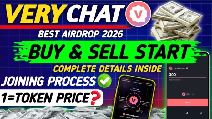 VeryChat Airdrop 2026 | VeryChat Wallet & KYC Complete Guide | New Mining App 2026 #Tecnicalfact